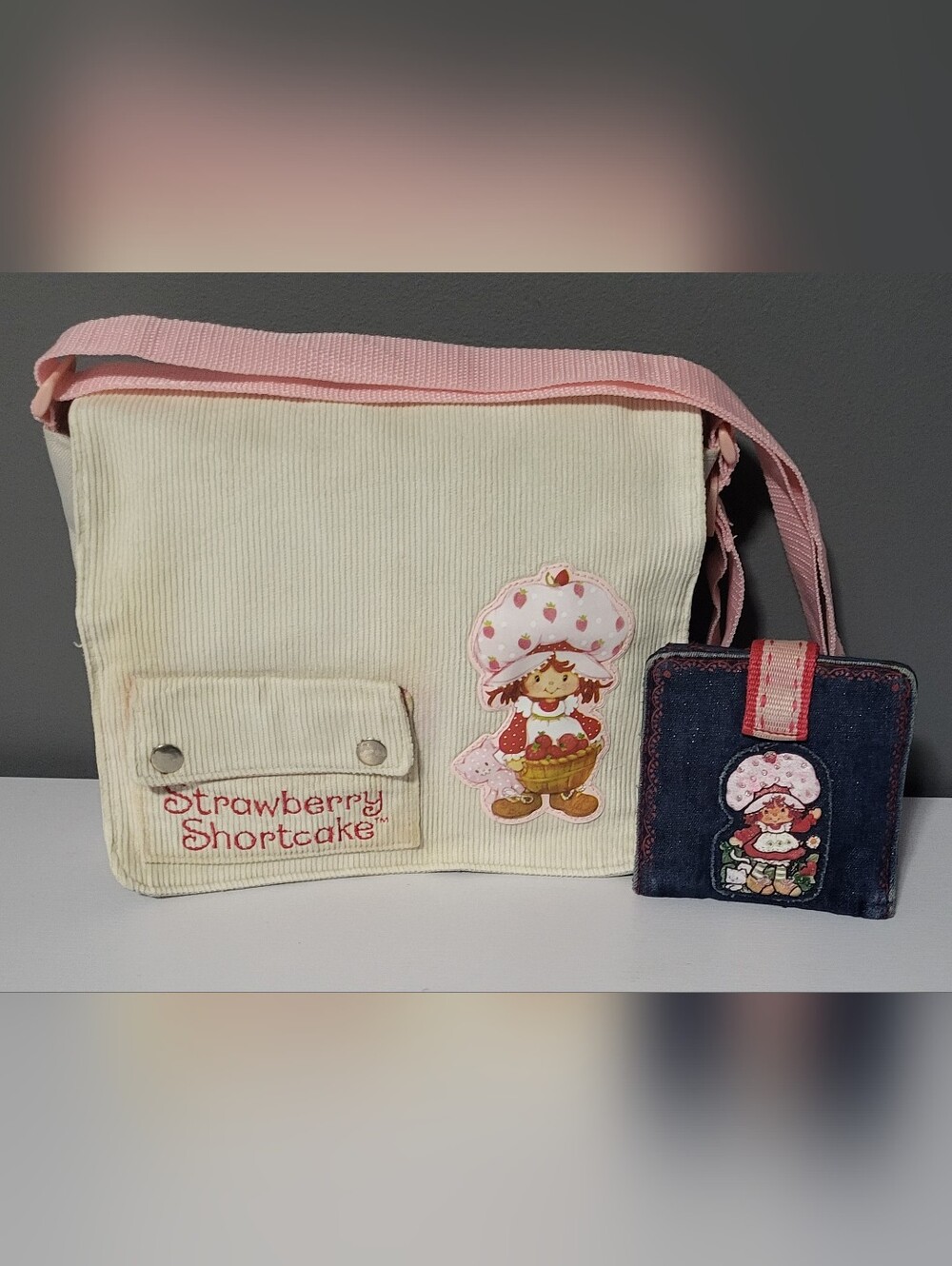 RARE Vintage Strawberry Shortcake (Crossbody Bag & Wallet)